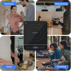 Aigostar BlueFire – Piastra A Induzione Portatile, Piano Cottura Portatile Con Pannello Touch. Fornello A Induzione Elettrico Fino A 240℃ E 2000W -Fornello Italia 82172028 5