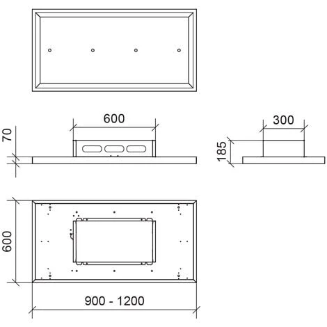Cappa A Soffitto A Libera Installazione ヨ GEA FREE BIANCA 90x60 Cm. 900 M3/h 5 Cappa A Soffitto A Libera Installazione ヨ GEA FREE BIANCA 90x60 Cm. 900 M3/h - immagine 3