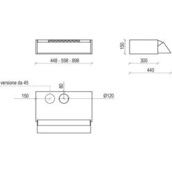 Cappa A Incasso ヨ COMPOSITA GRIGIA 45 Cm. 270 M3/h 7 Cappa A Incasso ヨ COMPOSITA GRIGIA 45 Cm. 270 M3/h -Fornello Italia 82244883 3
