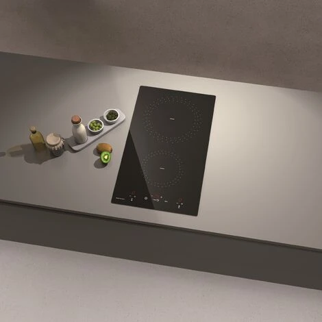 Piano A Induzione - DUO NERO 2 Zone Cm. 30 3 Piano A Induzione - DUO NERO 2 Zone Cm. 30