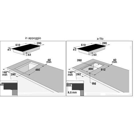 Piano A Induzione - DUO NERO 2 Zone Cm. 30 7 Piano A Induzione - DUO NERO 2 Zone Cm. 30 - immagine 5