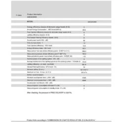 Cappuccio Visiera 60cm 344m3/h Bianco - GHC640WH - Glem 9 Cappuccio Visiera 60cm 344m3/h Bianco - GHC640WH - Glem -Fornello Italia 82759634 3