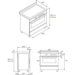 Cucina A Gas Acciaio Inox Bertazzoni MAS906MFESXT -Fornello Italia 88770222 4
