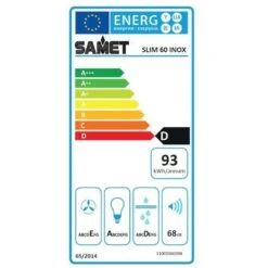 Cappa Sottopensile Slim 60 Inox 1 Motore Samet 7 Cappa Sottopensile Slim 60 Inox 1 Motore Samet -Fornello Italia 88770593 3
