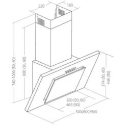 Akpo Wk-4 Nero Eco A Parete Nero 420 M³/h 7 Akpo Wk-4 Nero Eco A Parete Nero 420 M³/h -Fornello Italia 89718026 3