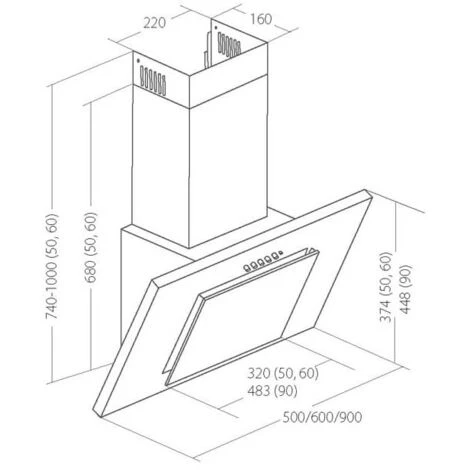 Akpo Wk-4 Nero Eco A Parete Nero 420 M³/h 5 Akpo Wk-4 Nero Eco A Parete Nero 420 M³/h - immagine 3