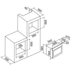Forno Da Incasso Multifunzione 65l 60cm Con Catalisi Nera - Afc108bk - Airlux -Fornello Italia 89944424 3
