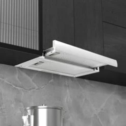 Cappa Da Cucina - Cappa Aspirante Incorporata Sottile 480 M³/h Alluminio Acciaio