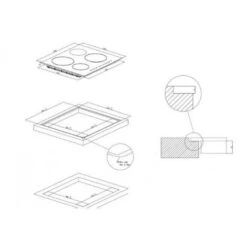 Piano Cottura Induzione 60 Cm ZMI6C42/E1 ZEROWATT -Fornello Italia 90523827 2