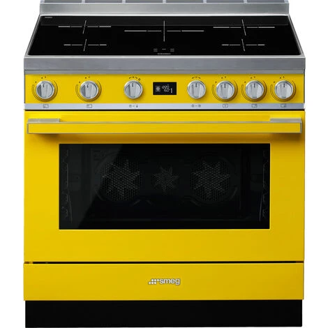 Smeg Cucina Elettrica Portofino CPF9IPYW 90 Cm Giallo 3 Smeg Cucina Elettrica Portofino CPF9IPYW 90 Cm Giallo