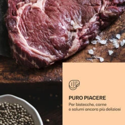 Klarstein Armadio Di Stagionatura Per La Carne - Steakhouse Pro 98 Onyx, 1 Zona, 98 L, 1-25 °C, Touch, Finestra Panoramica -Fornello Italia 94662191 3