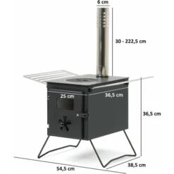CampFeuer Stufa Per Tenda 54 X 40 X 259,5 Cm Riscaldamento Per Tende Da Campeggio, Stufa Per Tende Da Esterno -Fornello Italia 94790174 4