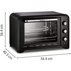 Moulinex OX4858 Optimo Forno Elettrico Ventilato 39 Litri, Potenza 2000 W, Max 240°C, Forno Per Pizza, Carne, Pesce, Dolci, Fornetto Elettrico Con Girarrosto, 7 Modalità Di Cottura, Timer, 4 Accessori -Fornello Italia 95802176 5