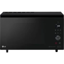 LG MJ3965BPS Forno Microonde Smart Inverter Combinato E Ventilato Con Doppio Grill, 39 Litri, 1350 W, Programmi Automatici, 5 Livelli Di Potenza, Piatto Microonde Crispy Incluso - Nero Fumè
