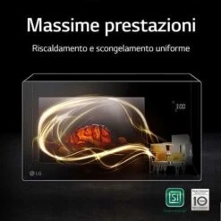 LG MJ3965BPS Forno Microonde Smart Inverter Combinato E Ventilato Con Doppio Grill, 39 Litri, 1350 W, Programmi Automatici, 5 Livelli Di Potenza, Piatto Microonde Crispy Incluso - Nero Fumè -Fornello Italia 95814029 5