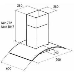 Turboair LIPARI IX/A Cappa Aspirante Isola Acciaio Inox 368 Mⁿ/h Classe E -Fornello Italia 97171290 3