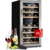 Klarstein Vinamour 54D Cantinetta 2 Zone 148 L 54 Bottiglie Parte Frontale In Acciaio Inox