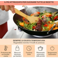 Klarstein Ramsey Piano Cottura Doppio, 2400W, 11 Livelli Di Potenza, Vetroceramica -Fornello Italia 97203213 5