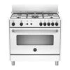 La Germania AMN965GXV Serie Americana Cucina 5 Fuochi Gas Forno Gas Ventilato 90 Cm Inox Cromato -Fornello Italia 97246412 1