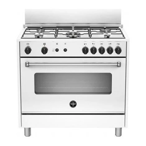 La Germania AMN965GXV Serie Americana Cucina 5 Fuochi Gas Forno Gas Ventilato 90 Cm Inox Cromato 3 La Germania AMN965GXV Serie Americana Cucina 5 Fuochi Gas Forno Gas Ventilato 90 Cm Inox Cromato