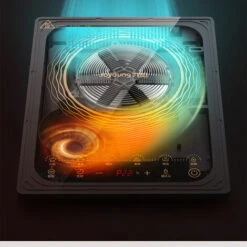 Piano Cottura A Induzione, Piano Cottura A Induzione Superficie In Cristallo Lucido Nero, Controllo Dell'induzione E Blocco Di Sicurezza, 2100 W -Fornello Italia 97433505 2