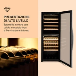 Klarstein Klarstein Vinamour 77 Duo Frigo Per Vino 191 Litri 5 - 20 °C 2 Zone Di Raffreddamento -Fornello Italia 98518269 3