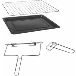 CONTINENTAL EDISON CEMF38DIG - Miniforno Elettrico 38L Nero - 1600W - Girarrosto, Convezione Naturale -Fornello Italia 99472561 5