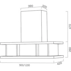 Cappa Aspirante INDUSTRIAL STYLE In Acciaio Inox Brunito Cm 90 -Fornello Italia 99940560 2